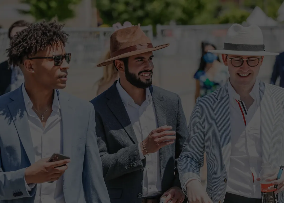 Guests dressed for a day at the races in Kentucky