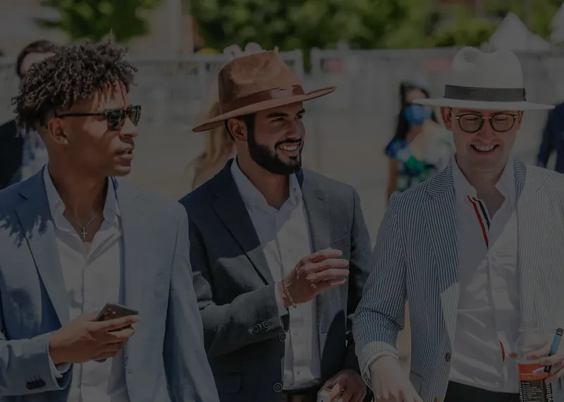 Guests dressed for a day at the races in Kentucky